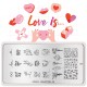Stempelplaat LOVE IS 04 (Valentijnsdag)