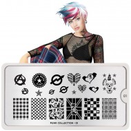 Stampinig plate Punk 01 *