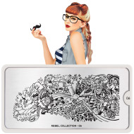 Stamping plate Rebel 06 