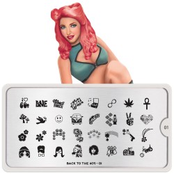 Stempelplaat Back to the 60's 01 Stempelplaat Back to the 60's 01