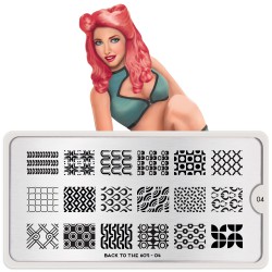 Plaque de tamponnage Back to the 60's 04