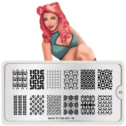 Stamping Plate Back to the 60's 05