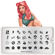 Stamping Plate Back to the 80's 01