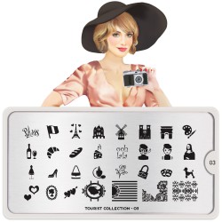 Plaque de tamponnage Tourist 03