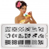 Stamping Plate Tropical 06