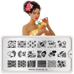 Stamping Plate Tropical 06 Stamping Plate Tropical 06