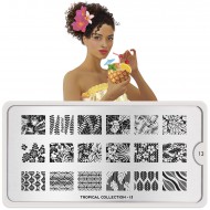 Stamping Plate Tropical 13