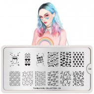 Stamping plate Tumblr Girl 04 