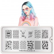 Stamping Plate Tumblr Girl 08