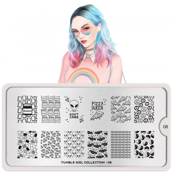 Plaque de tamponnage Tumblr Girl 08