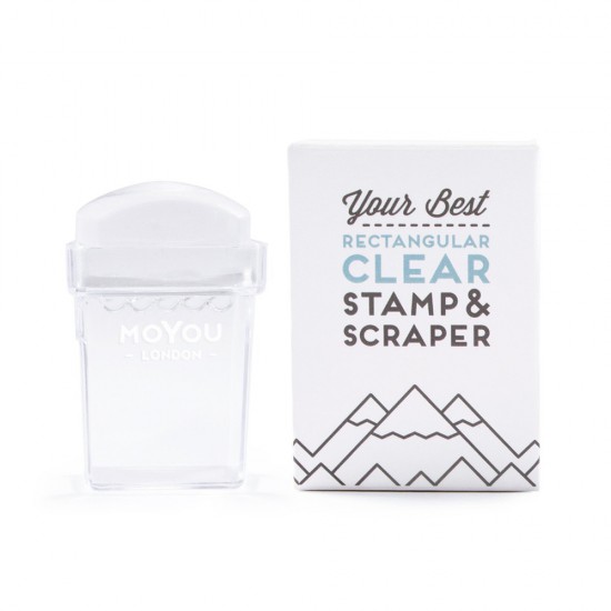 Rectangular Clear Stamp & Scraper