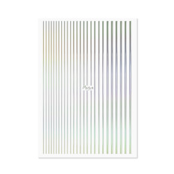  Nail art strips No. 06 HOLO SILVER
