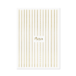  Nail art strips - Chain No. 01 GOLD