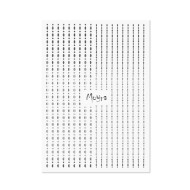  Nail art strips - Dots No. 02 SILVER