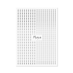  Nail art strips - Dots No. 02 SILVER