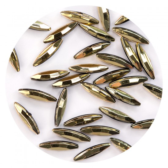 Cat Eye Rhinestones GOLD *DIS*