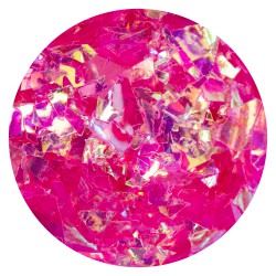 Flakes Glass Fuchsia