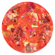 Flakes Glass Red