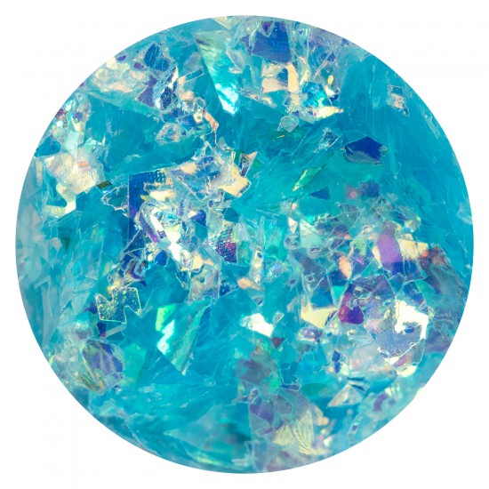 Flakes Glass Turquoise