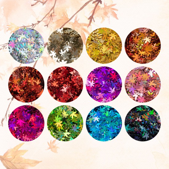 Glitter Leaves Collection