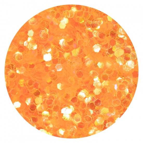 Hexagon Transparent S Orange
