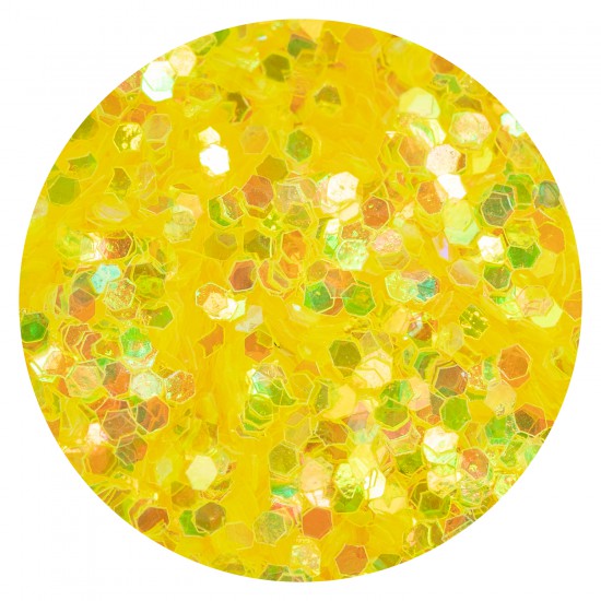 Hexagon Transparent S Yellow