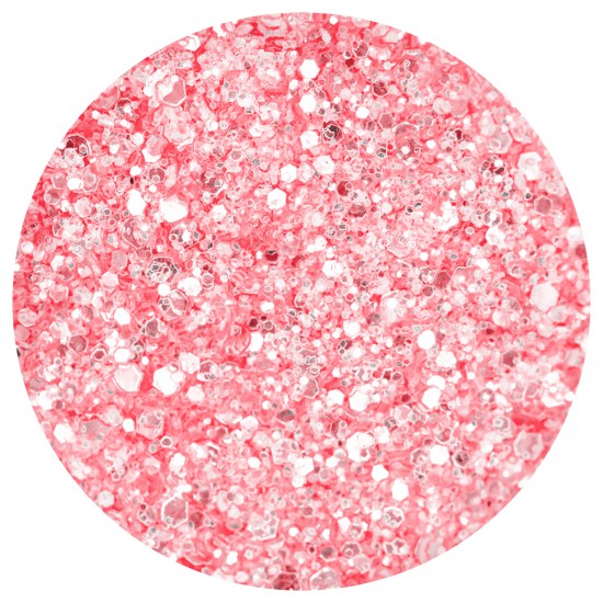 Pastel Glitter Coral