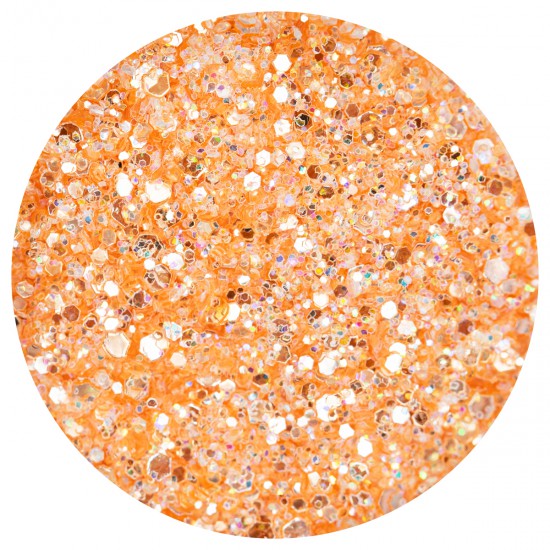 Pastel Glitter Orange