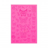 Silicone Stamping Plate BUTTERFLIES