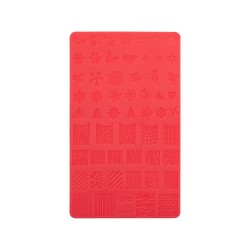 Silicone Stamping Plate GEOMETRIC 01 Silicone Stamping Plate GEOMETRIC 01