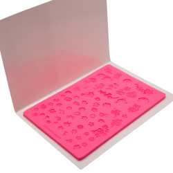 Silicone Stamping Plate FLOWERS