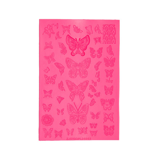 Silicone Stamping Plate BUTTERFLIES