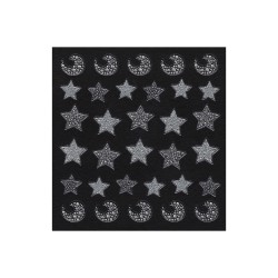 Moon & Stars Dazzling Stickers