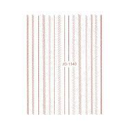 Nail Art Sticker DASHED ROSE GOLD