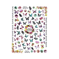 Nail Art Stickers BEAUTY BUTTERFLY Nail Art Stickers BEAUTY BUTTERFLY