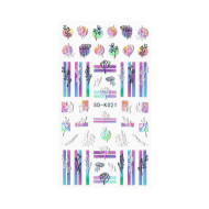 Nail Art Stickers RAINBOW FLOWERS