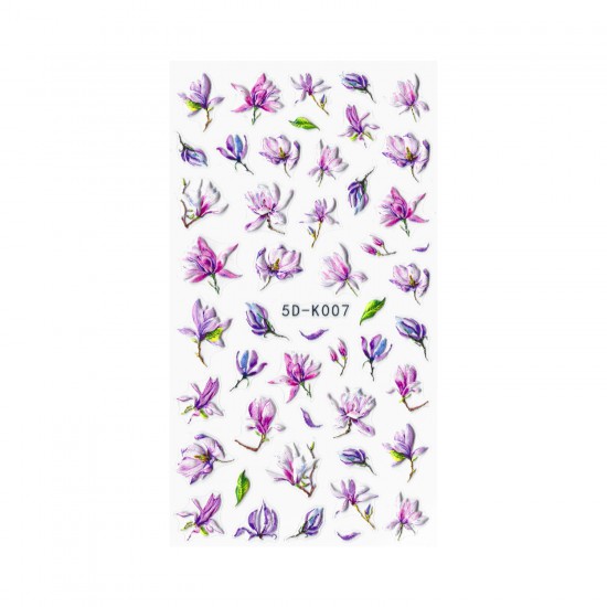 Nail Art Stickers BLOOMING FLOWERS