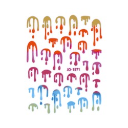 Nail Art Sticker DRIP MULTI COLOR Nail Art Sticker DRIP MULTI COLOR
