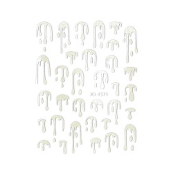 Nail Art Sticker DRIP SILVER Nail Art Sticker DRIP SILVER