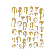 Nail Art Sticker DRIP GOLD