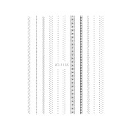 Nail Art Sticker BOHO SILVER