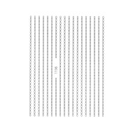 Nail Art Sticker CHAIN SILVER