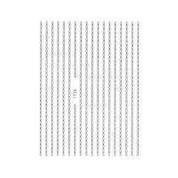 Nail Art Sticker CHAIN SILVER Nail Art Sticker CHAIN SILVER