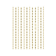 Nail Art Sticker DOTS & OVALS GOLD
