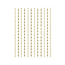 Nail Art Sticker DOTS & OVALS GOLD Nail Art Sticker DOTS & OVALS GOLD
