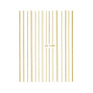 Nail Art Sticker DASHED GOLD