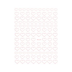 Nail Art Sticker HEARTS ROSE