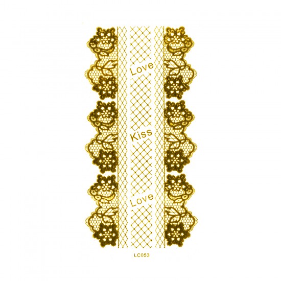 LC053G Lace Gold Sticker