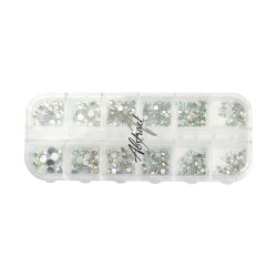 SILVER AB, Luxe Tray Premium Rhinestones SILVER AB, Luxe Tray Premium Rhinestones