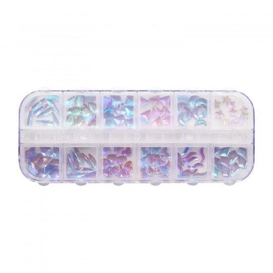 Luxe Tray TRANSLUCENT MIXED SHAPES Rhinestones